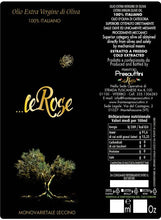 Carica l'immagine nel visualizzatore di Gallery, Olio EVO - Le Rose - 500ml - NUOVO RACCOLTO 2025 - MONOVARIETALE LECCINO