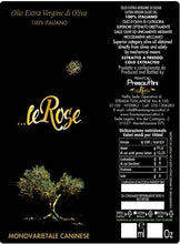 Carica l'immagine nel visualizzatore di Gallery, Olio EVO - Le Rose - 500ml - NUOVO RACCOLTO 2025 - MONOVARIETALE CANINESE - Frantoio Presciuttini